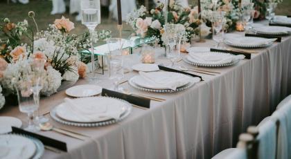 Où louer de belles tables pour un mariage à Lyon